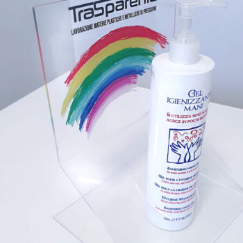 Espositore igienizzante mani in plexiglas - TraSparente Group